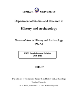 History and Archaeology