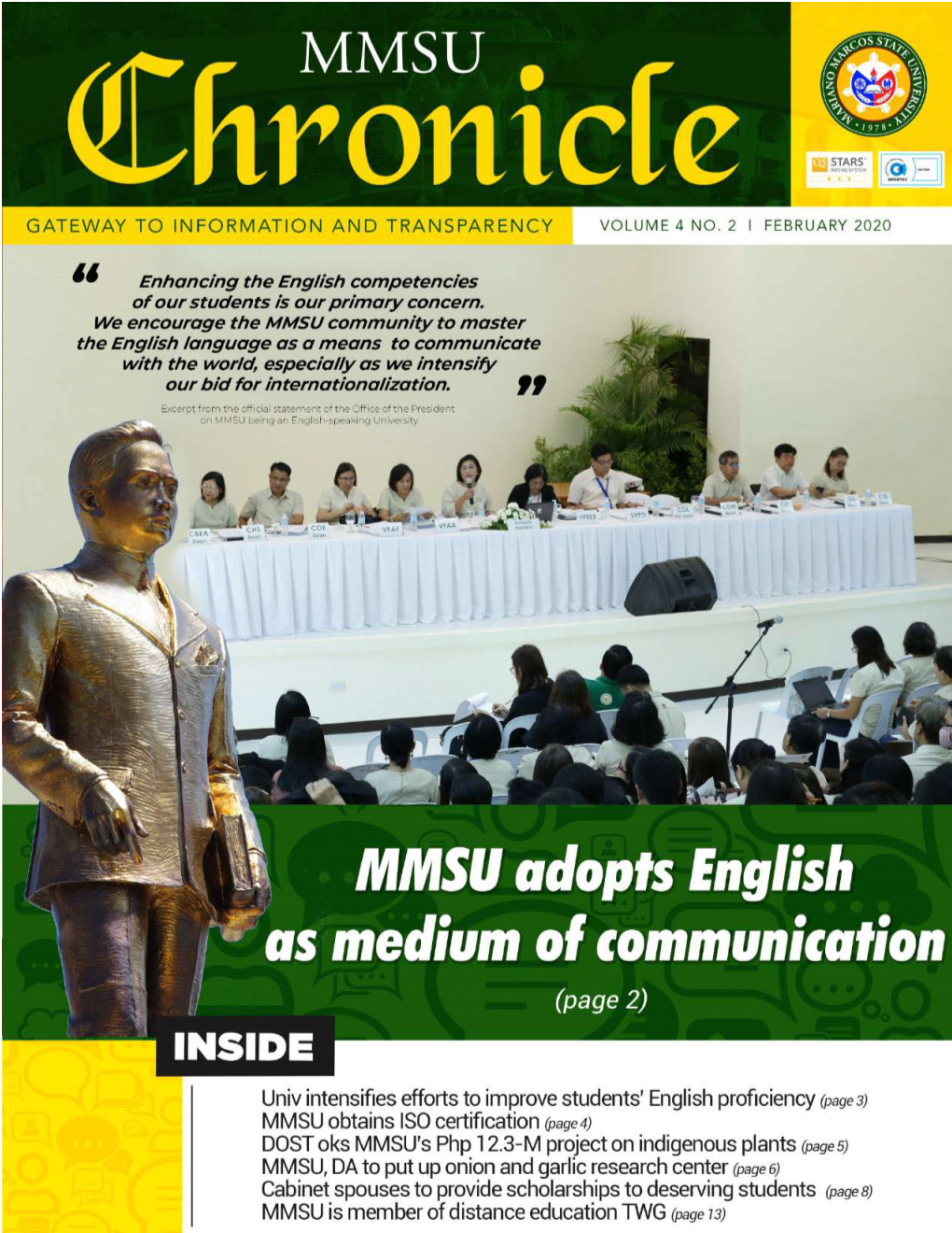 MMSU Adopts English As Medium of Communication