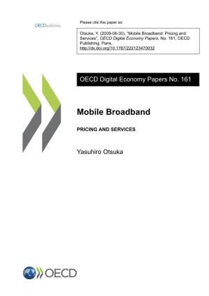 Mobile Broadband: Pricing and Services”, OECD Digital Economy Papers, No