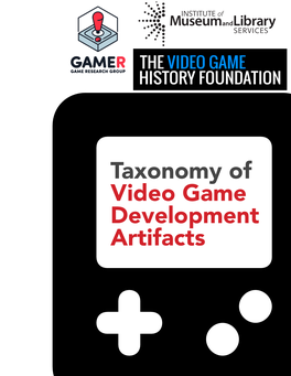 Taxonomy of Video Game Development Artifacts