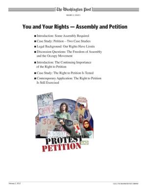You and Your Rights — Assembly and Petition