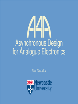 Asynchronous Design for Analogue Electronics