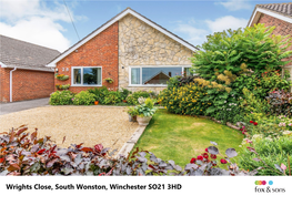 Wrights Close, South Wonston, Winchester SO21 3HD Welcome To