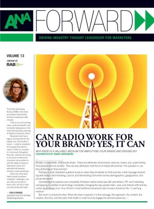 Can Radio Work for Your Brand?