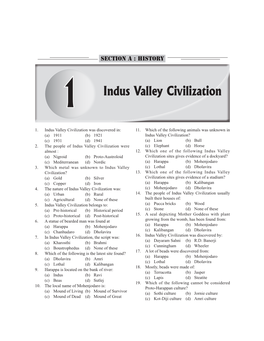 1 Indus Valley Civilization