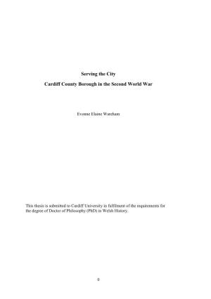 Serving the City Cardiff County Borough in the Second World