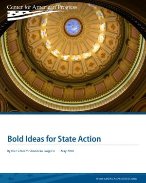 Bold Ideas for State Action