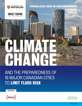 And the Preparedness of 16 Major Canadian Cities to Limit Flood Risk