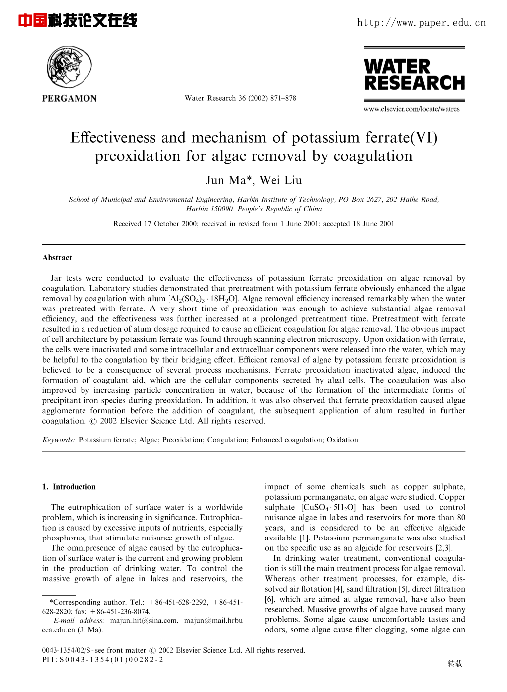 Effectiveness and Mechanism of Potassium