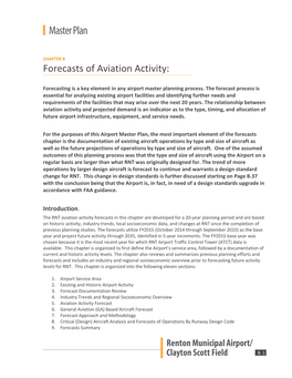 Forecasts of Aviation Activity