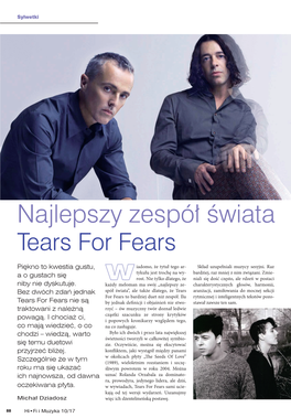 Najlepszy Zespół Świata Tears for Fears