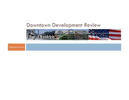 Downtown Development Review