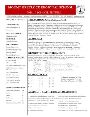 2018-2019 School Profile