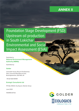 ESIA) Foundation Stage Development (FSD