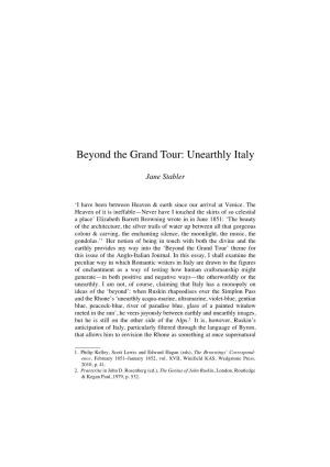 Beyond the Grand Tour: Unearthly Italy 49