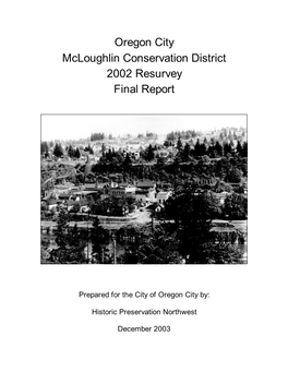 2002 Mcloughlin Survey Final Report
