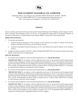 Williamson Magor & Co. Limited
