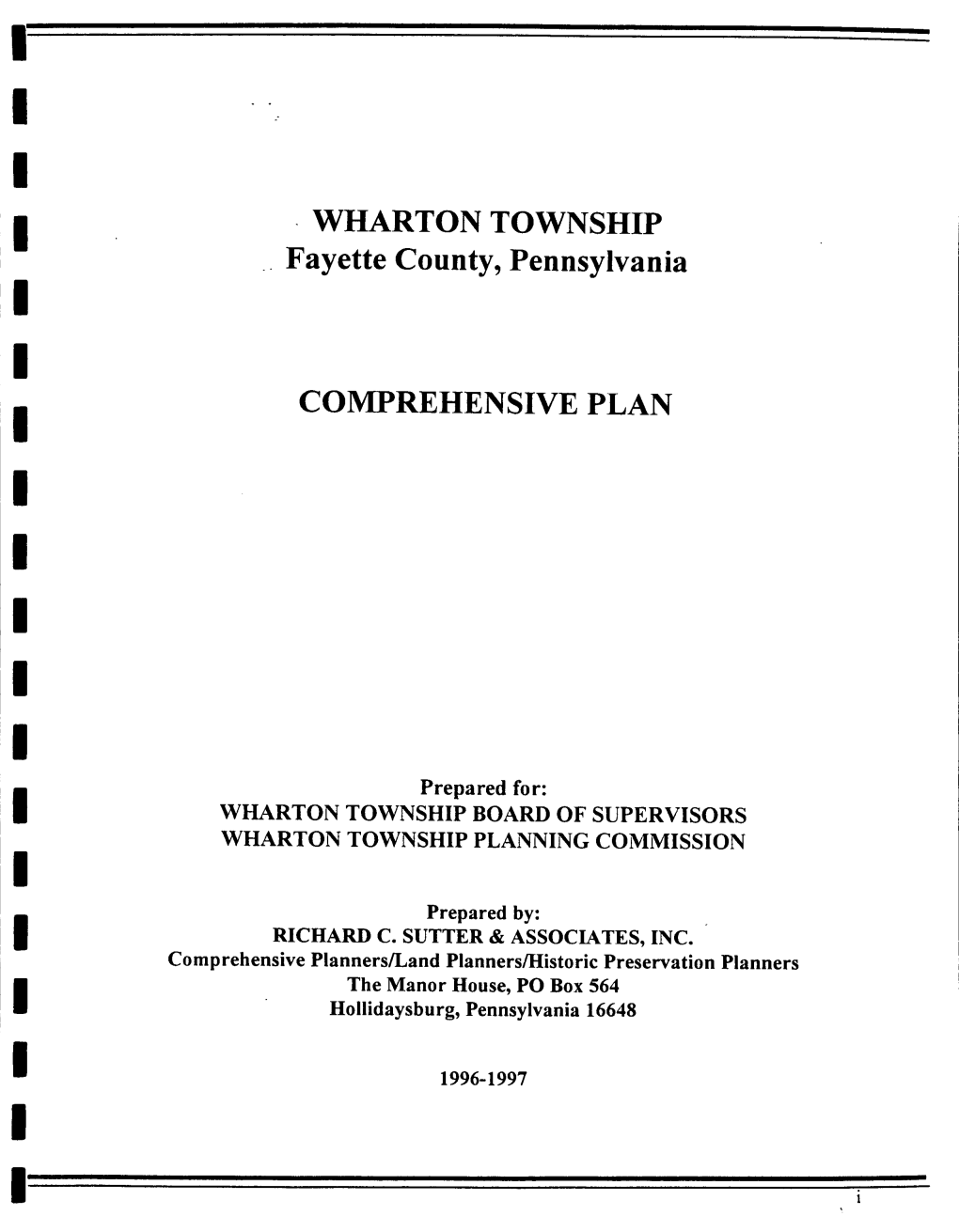 WHARTON TOWNSHIP Fayette County, Pennsylvania