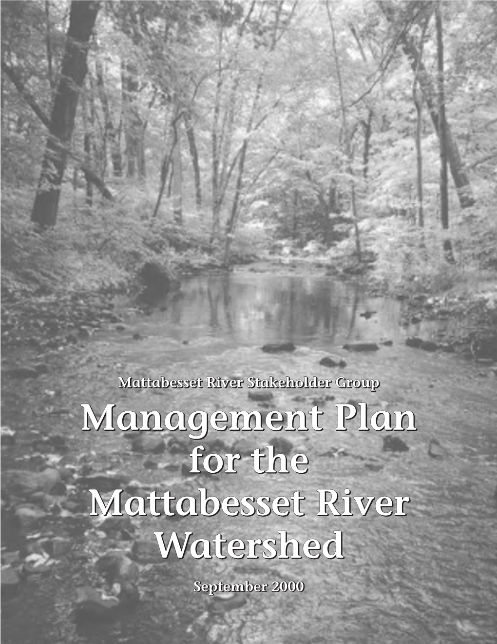 Management Plan for the Mattabesset River Watershed