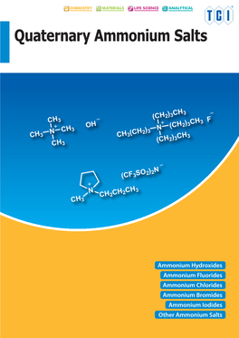 Quaternary Ammonium Salts