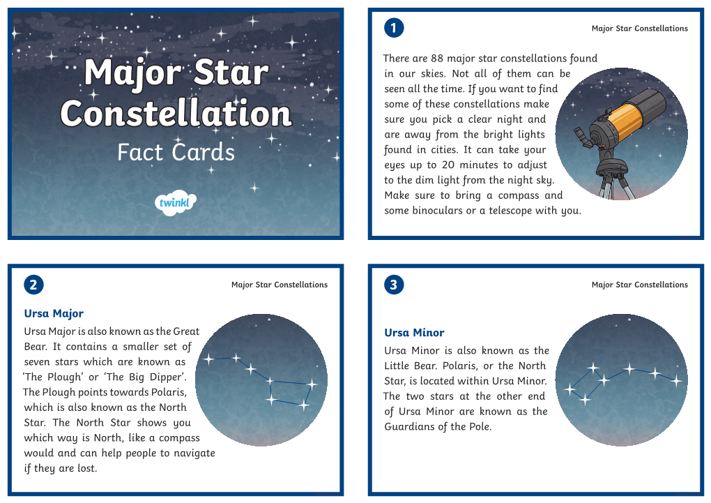 Major Star Constellations