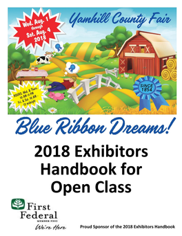 2018 Exhibitors Handbook for Open Class