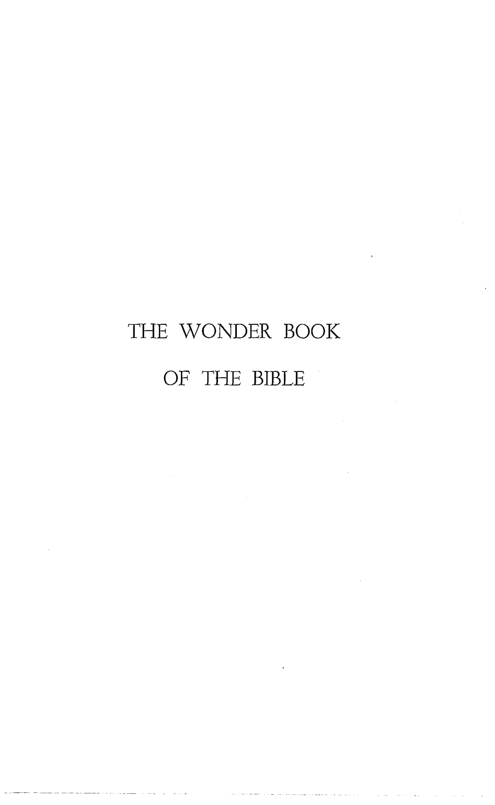 The Wonder Book of the Bible – Revelation by Lee G