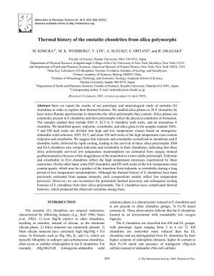 Thermal History of the Enstatite Chondrites from Silica Polymorphs