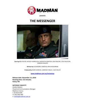 THE MESSENGER Press Kit October 2010