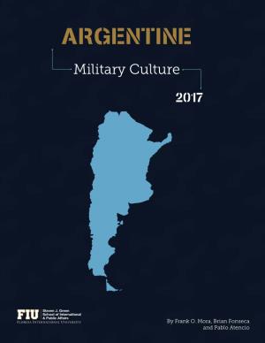 ARGENTINE Military Culture