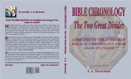 16. Bible Chronology, the Two Great Divides
