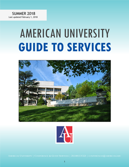 American University Guide to Services