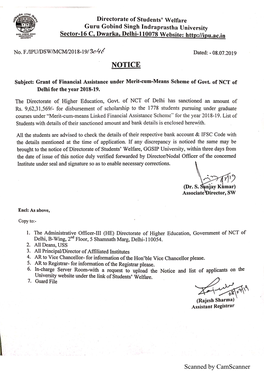 Scanned by Camscanner Merit-Cum-Means Linked Financial Assistant Scheme 2018-19 (Category-1)