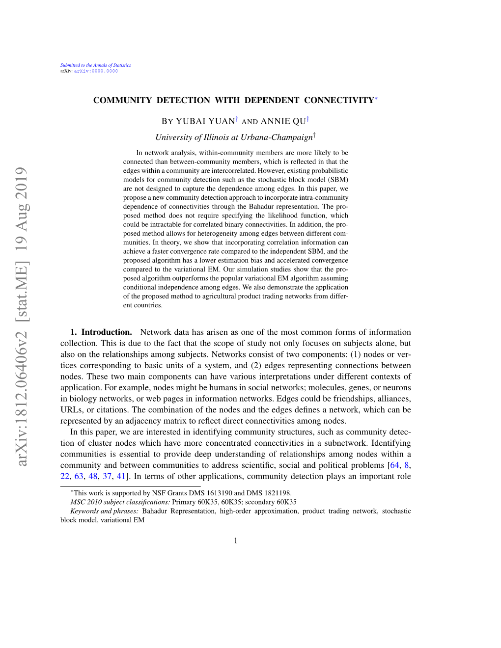 Community Detection with Dependent Connectivity∗