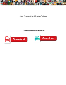 Jain Caste Certificate Online