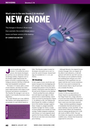 New Gnome 2.16 Desktop? NEW GNOME