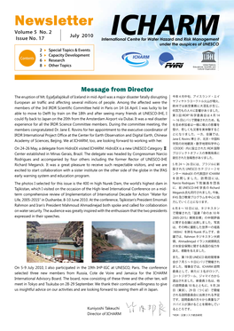 ICHARM Newsletter 17 • Water Hazard and Risk Management