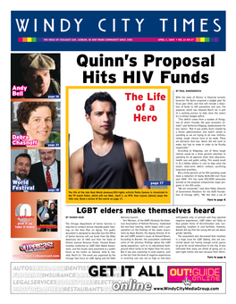 Quinn's Proposal Hits HIV Funds