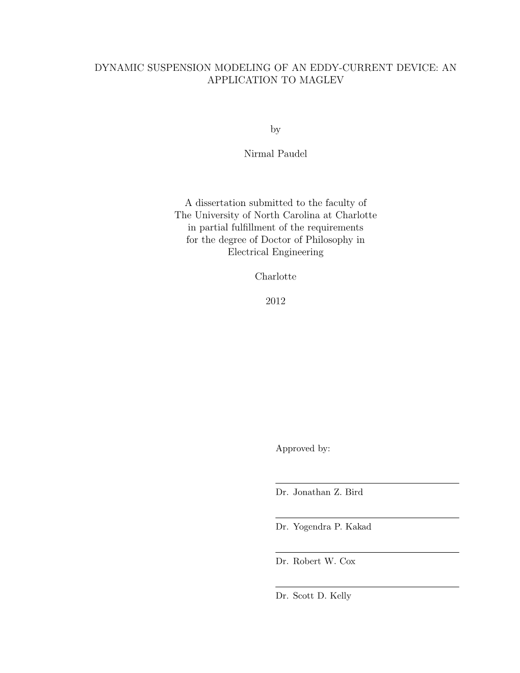 Dynamic Suspension Modeling of an Eddy-Current Device: an Application to Maglev