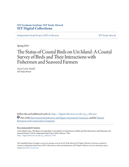 The Status of Coastal Birds on Uzi Island