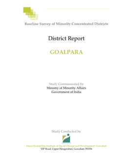 District Report GOALPARA