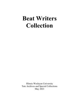 Beat Writers Collection