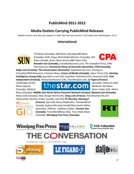 Publicmind Report 2012