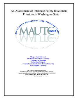 An Assessment of Interstate Safety Investment Priorities in Washington State