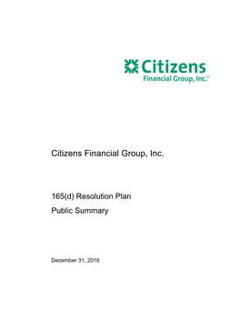 Citizens Financial Group, Inc