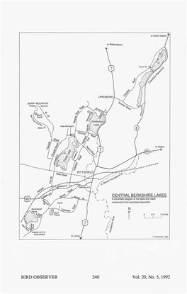 BIRD OBSERVER 240 Vol. 20, No. 5,1992 WATERFOWL in the BERKSHIRES by Bartlett Hendricks