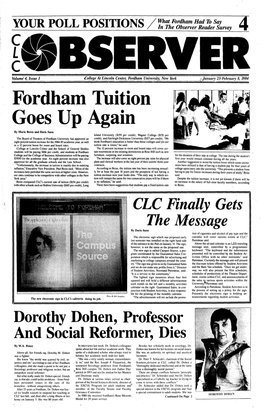 Fordham Tuition Goes up Again