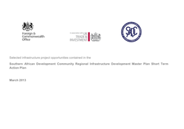 SADC Infrastructure Project Opportunities Draft for UK TI