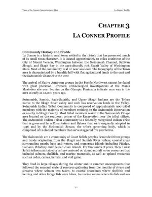 Chapter 3 La Conner Profile