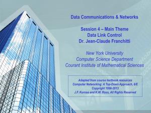 Session 5: Data Link Control